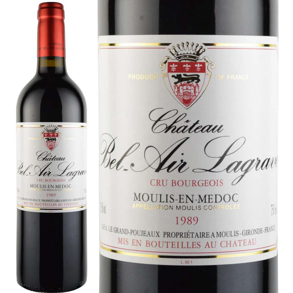 1989年 シャトー・ベル・エアー・ラグラーヴ